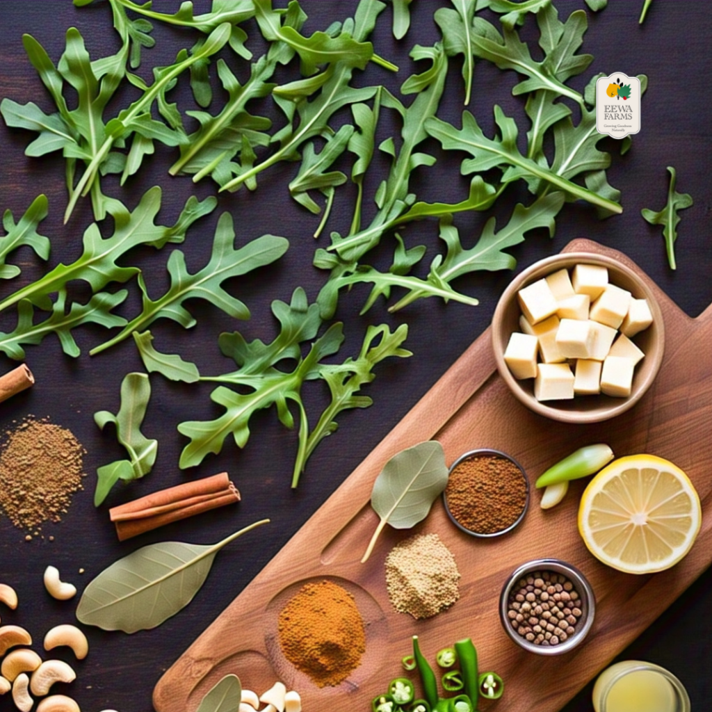 Arugula and Paneer Curry Recipe