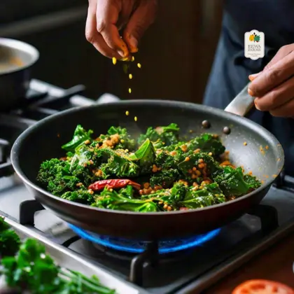 Kale Stir-fry or Kale Sabzi