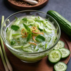 Refreshing Cucumber and Mint Koshimbir with Lemongrass & Tulsi