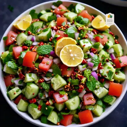 Seedless Cucumber Kachumber Salad