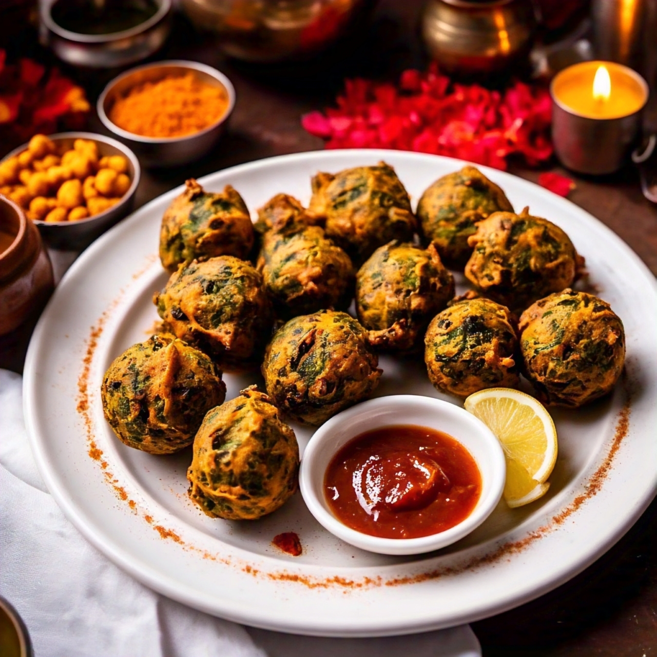 Palak Pakoda Recipe (Spinach Pakoda)