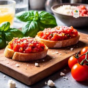 Basil and Cherry Tomato Bruschetta