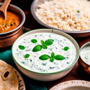 Mint and Basil Raita: A Cooling Side Dish